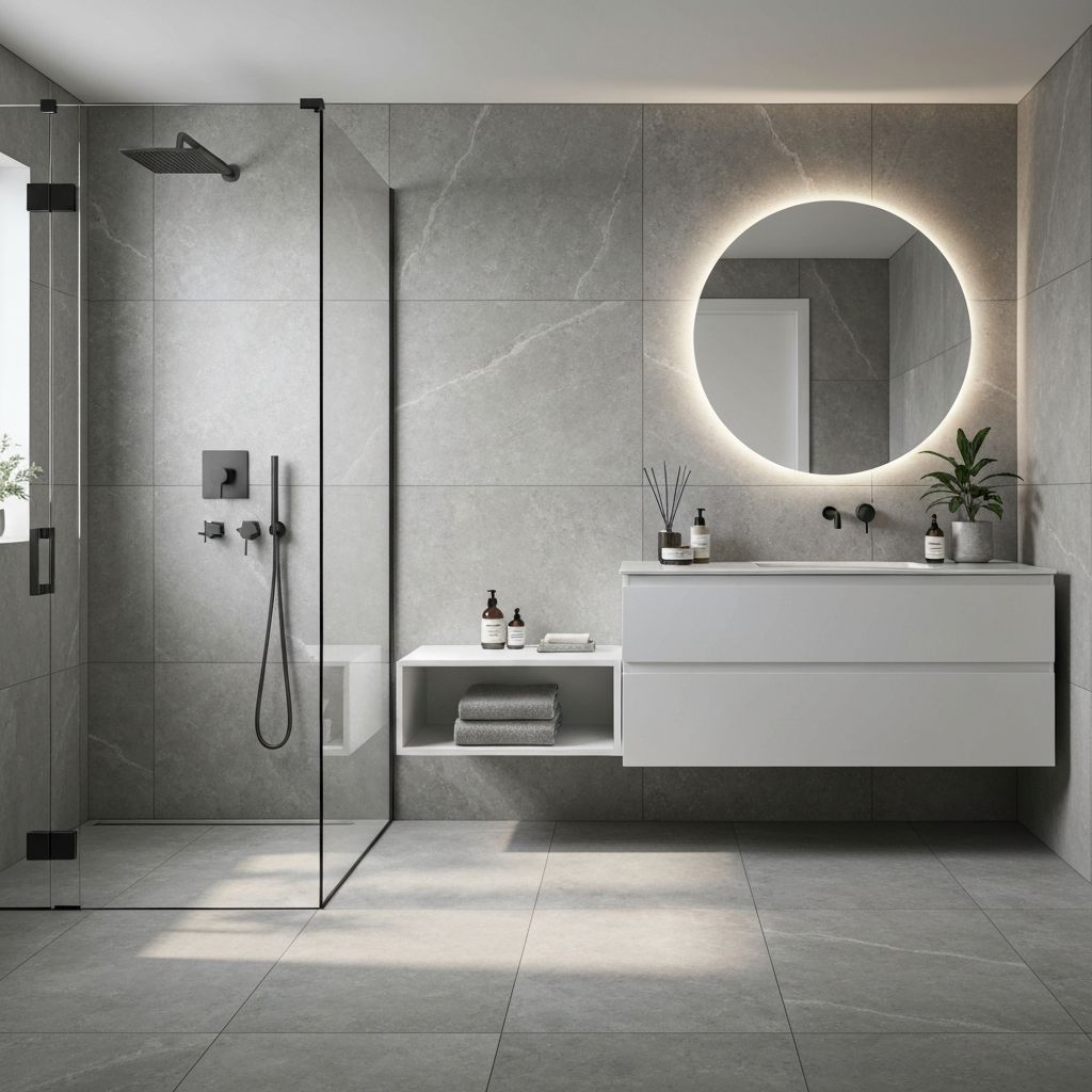 Modern minimalist bathroom in Angus Glen