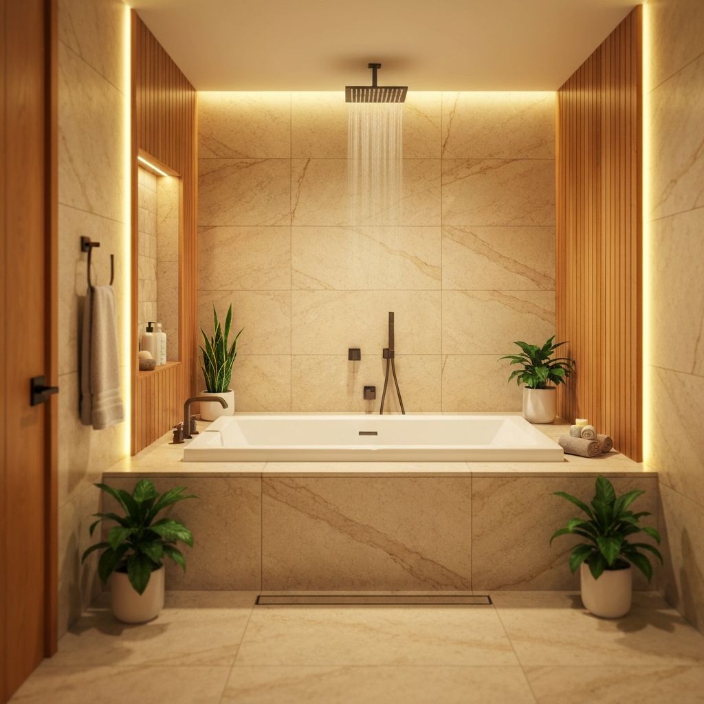 Spa bathroom renovation in Meadowvale with soaking tub