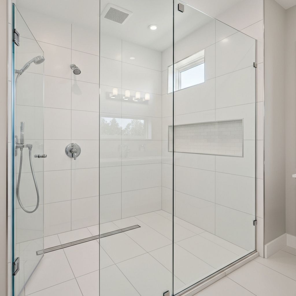 Walk-in shower installation in Clarkson home