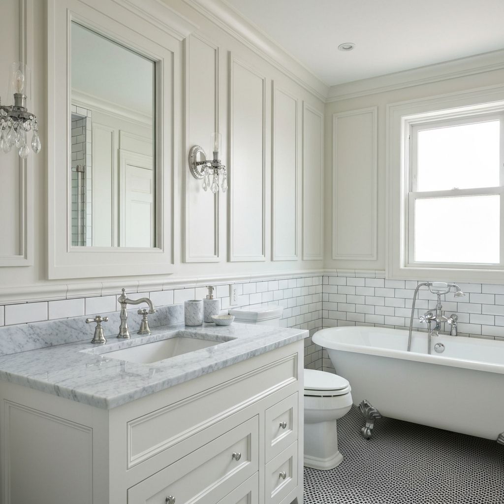 Classic transitional bathroom in Lawrence Park style
