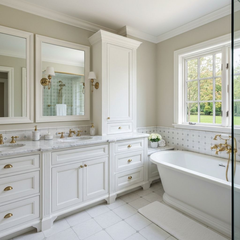 Elegant traditional bathroom in River Oaks