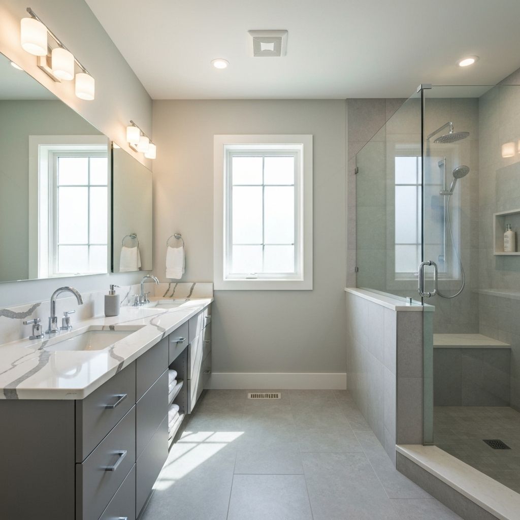 Modern family bathroom in Joshua Creek