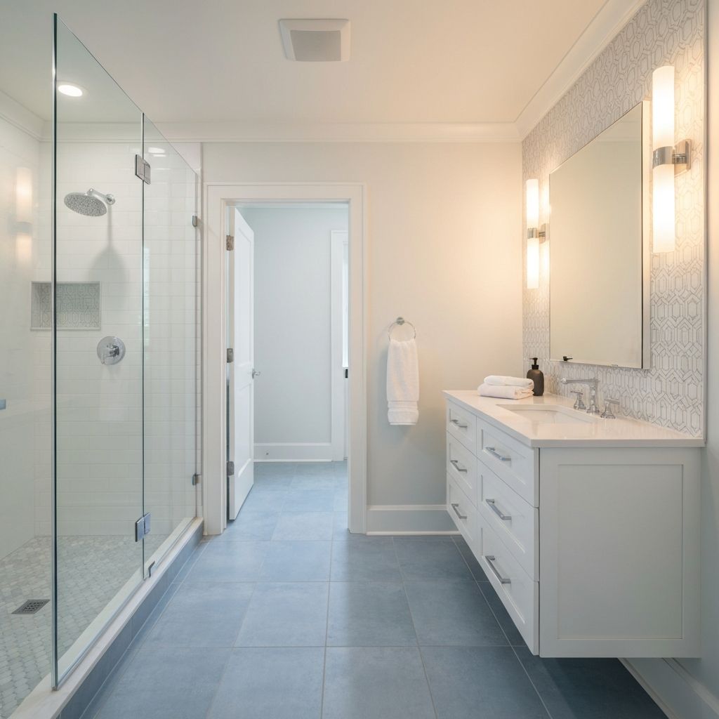 Modern transitional bathroom in Jefferson