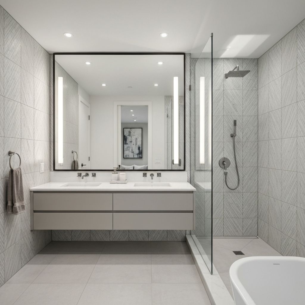 Contemporary ensuite renovation in Bayview Hill