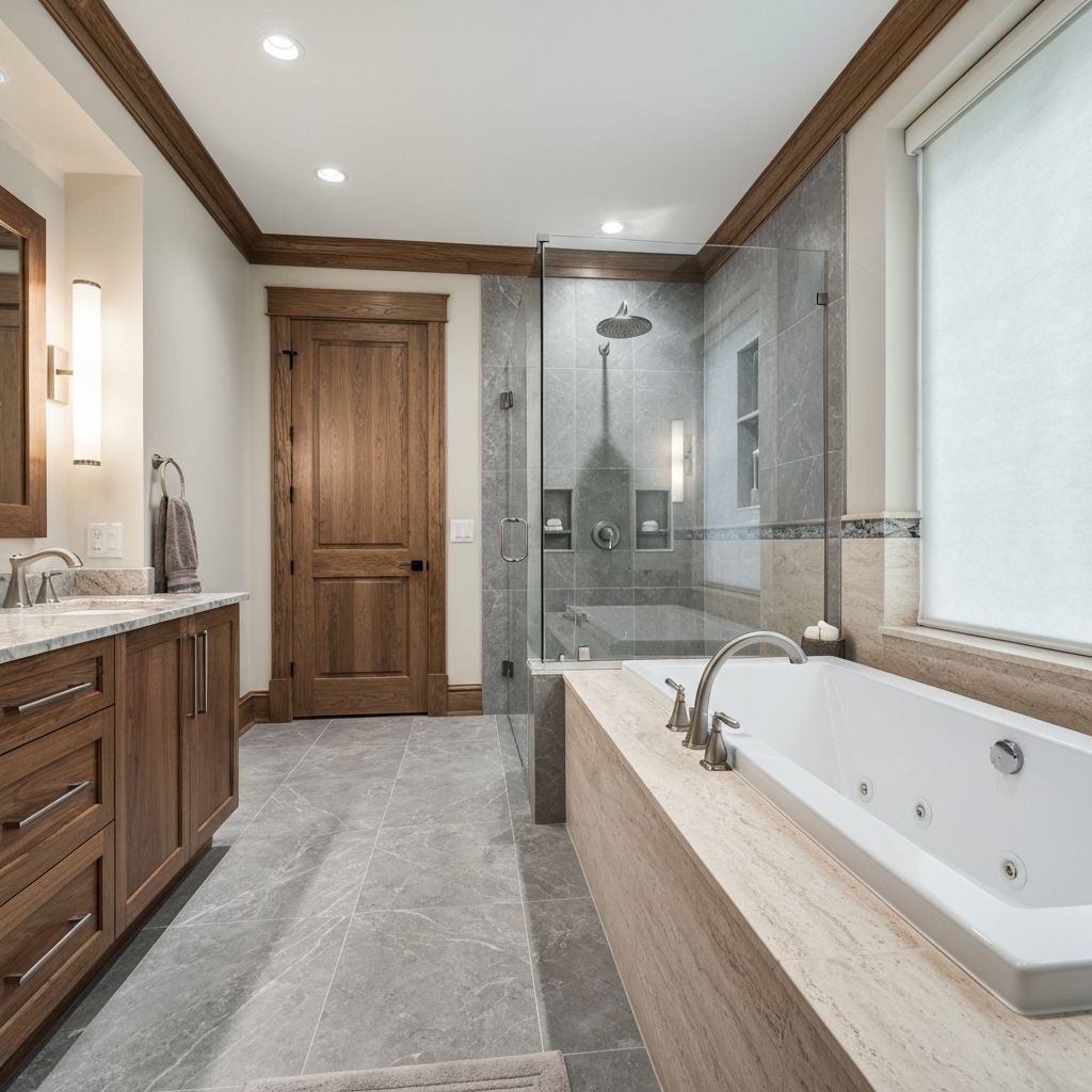 Modern condo bathroom in Agincourt